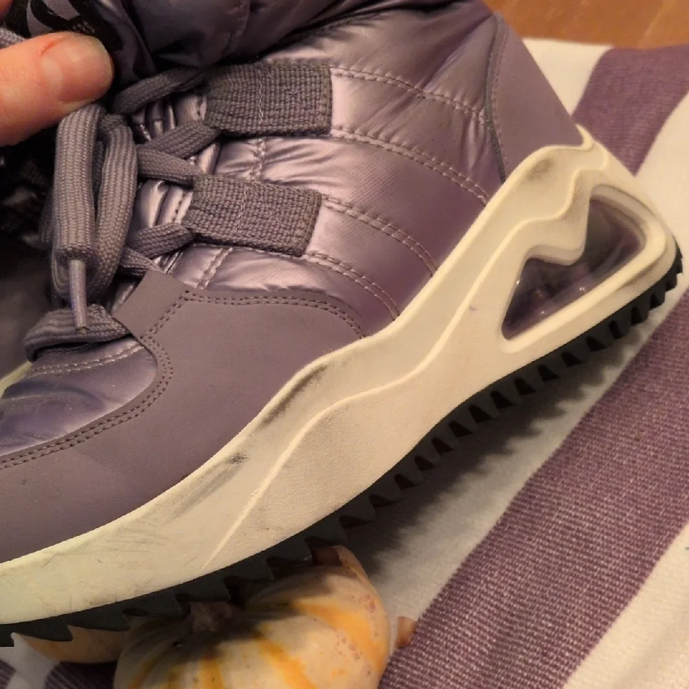 Skechers Shiny Purple Kids Boots, Sz Big Girls 6.5